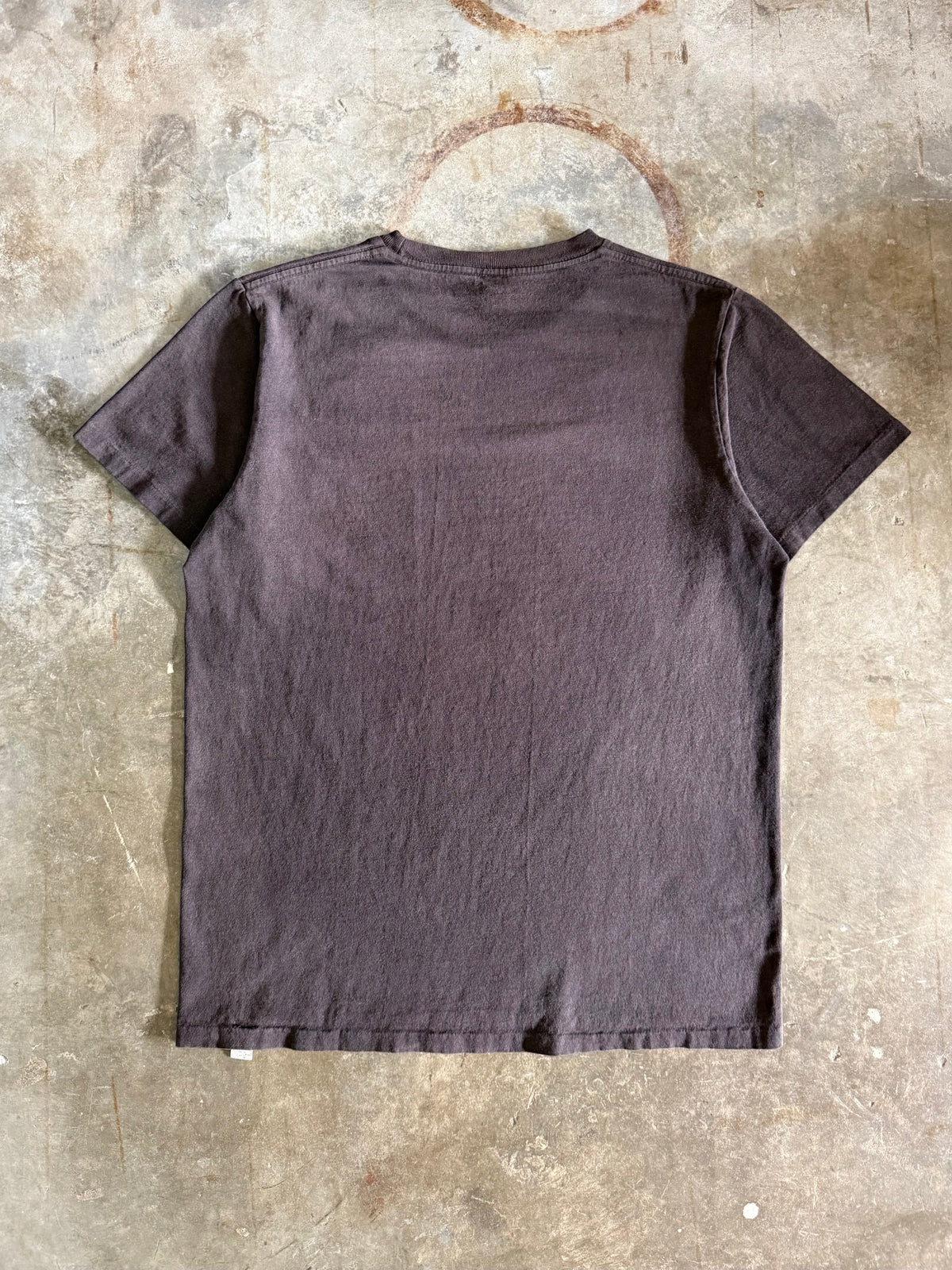 1990s Faded Black Ghost Pocket Blank Tee (Large)