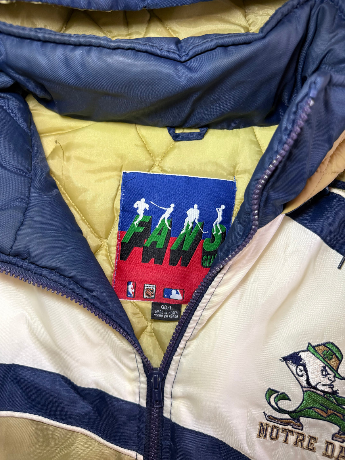 1990s Notre Dame Puffer Jacket (Large)