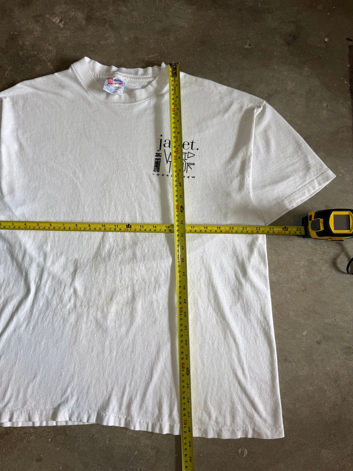 1994 Janet Jackson World Tour Local Crew Tee (X-Large)