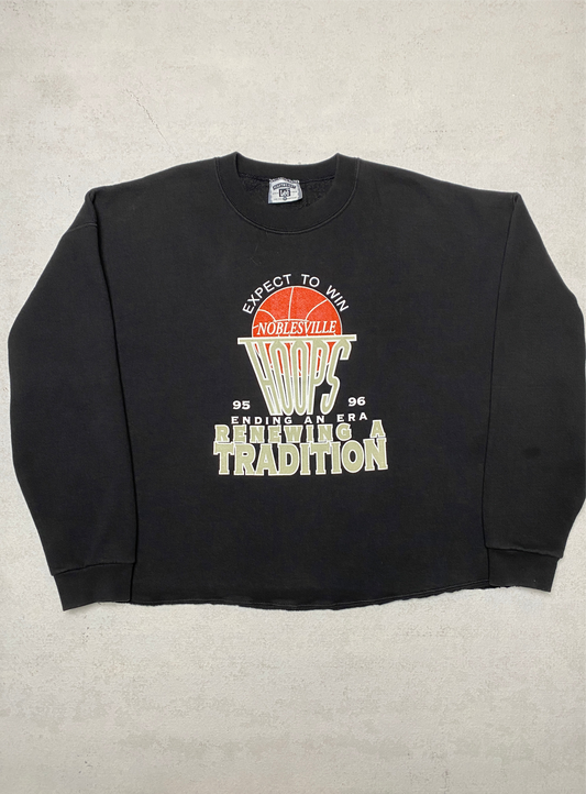 1990s Cropped Hoops Crewneck [XXL]