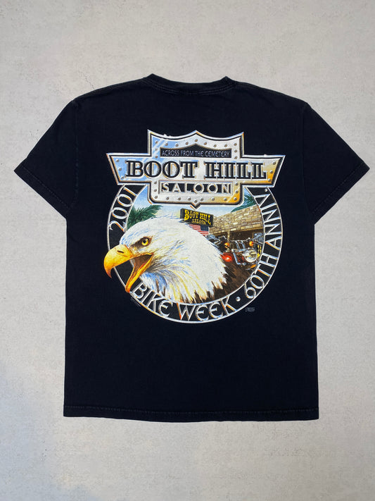 2001 Boot Hill Saloon Bike Week Pocket Tee [L]