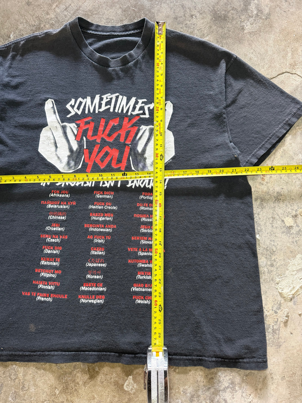 2010s Faded Fuck You Translation Tee (X-Large)