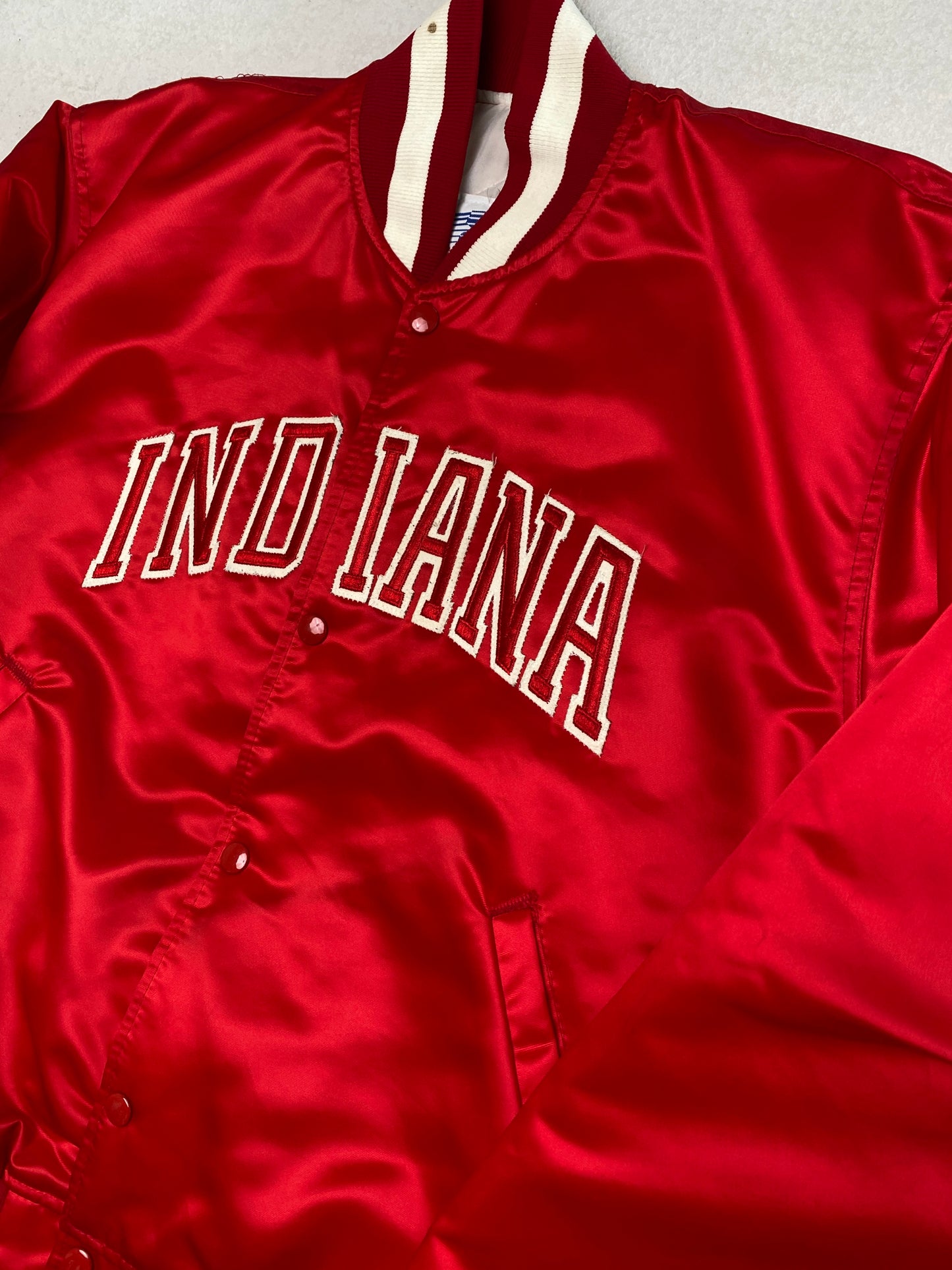 1980s Indiana Hoosiers Satin Starter Jacket [L]