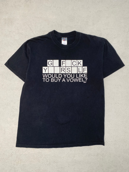 2000s “Go Fuck Yourself” Vowel Tee [L]