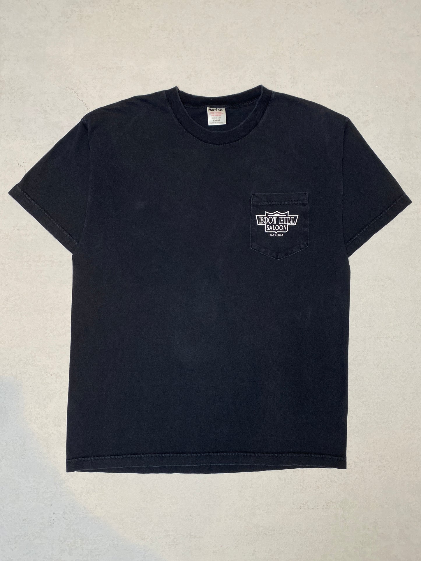 2001 Boot Hill Saloon Bike Week Pocket Tee [L]