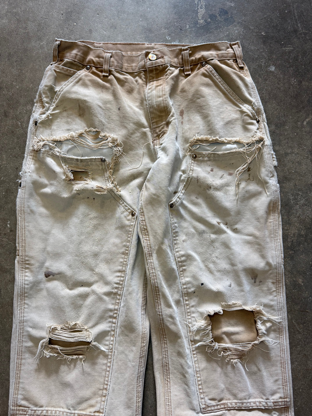 Faded & Thrashed Carhartt Double Knee Pants (32x30)
