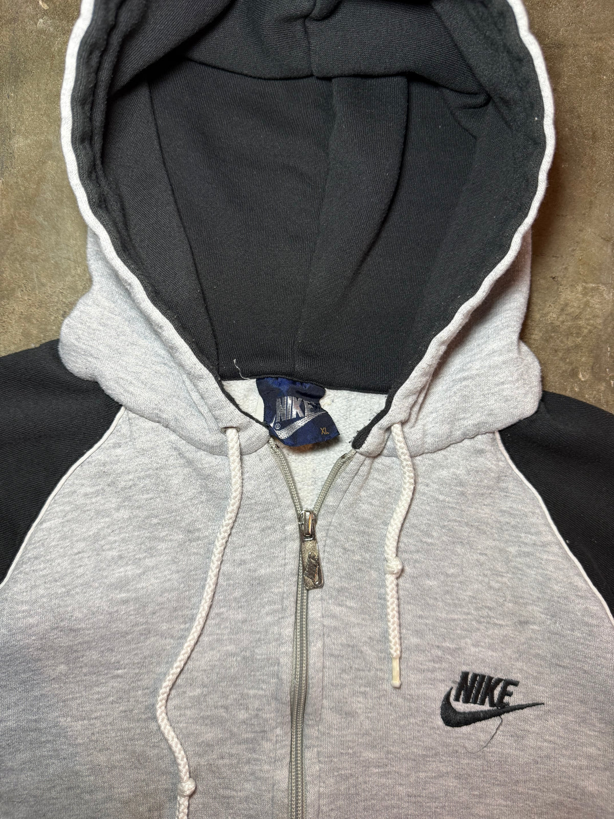 1980s Gray Nike Zip-Up Jacket (X-Large)