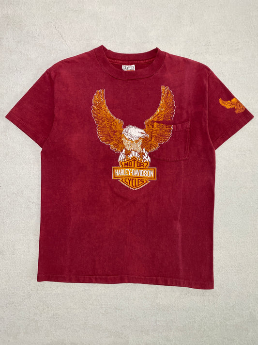 1980s Harley Davidson Pocket Tee [L]