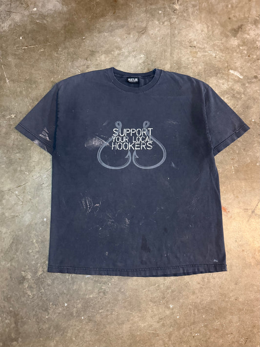 2000s Faded Support Your Local Hookers Tee (X-Large)