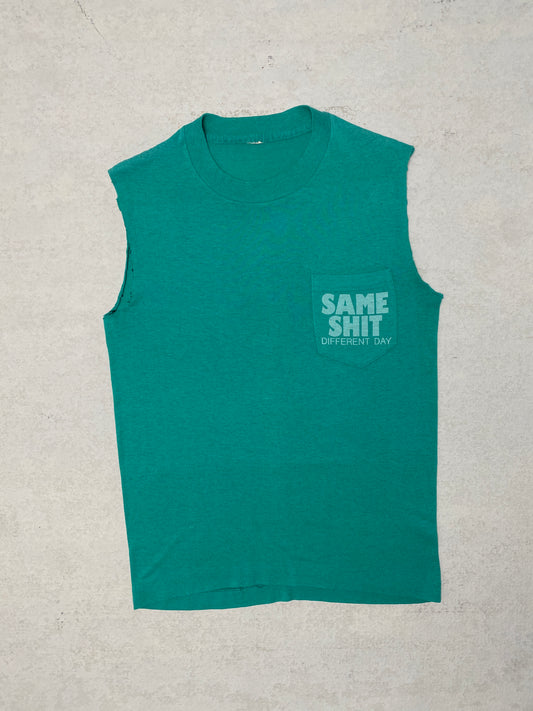 1980s “Same Shit, Different Day” Pocket Tee [S]