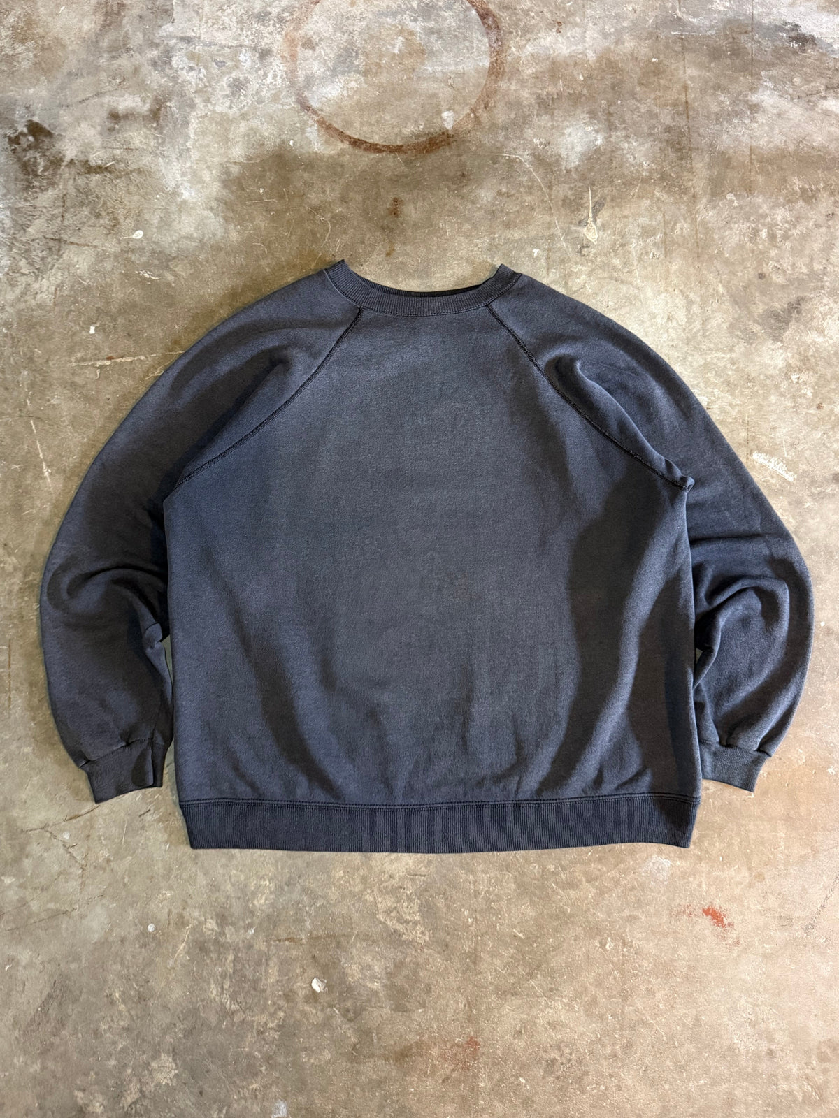 1980s Smoke Faded Black Sweatshirt (Large)