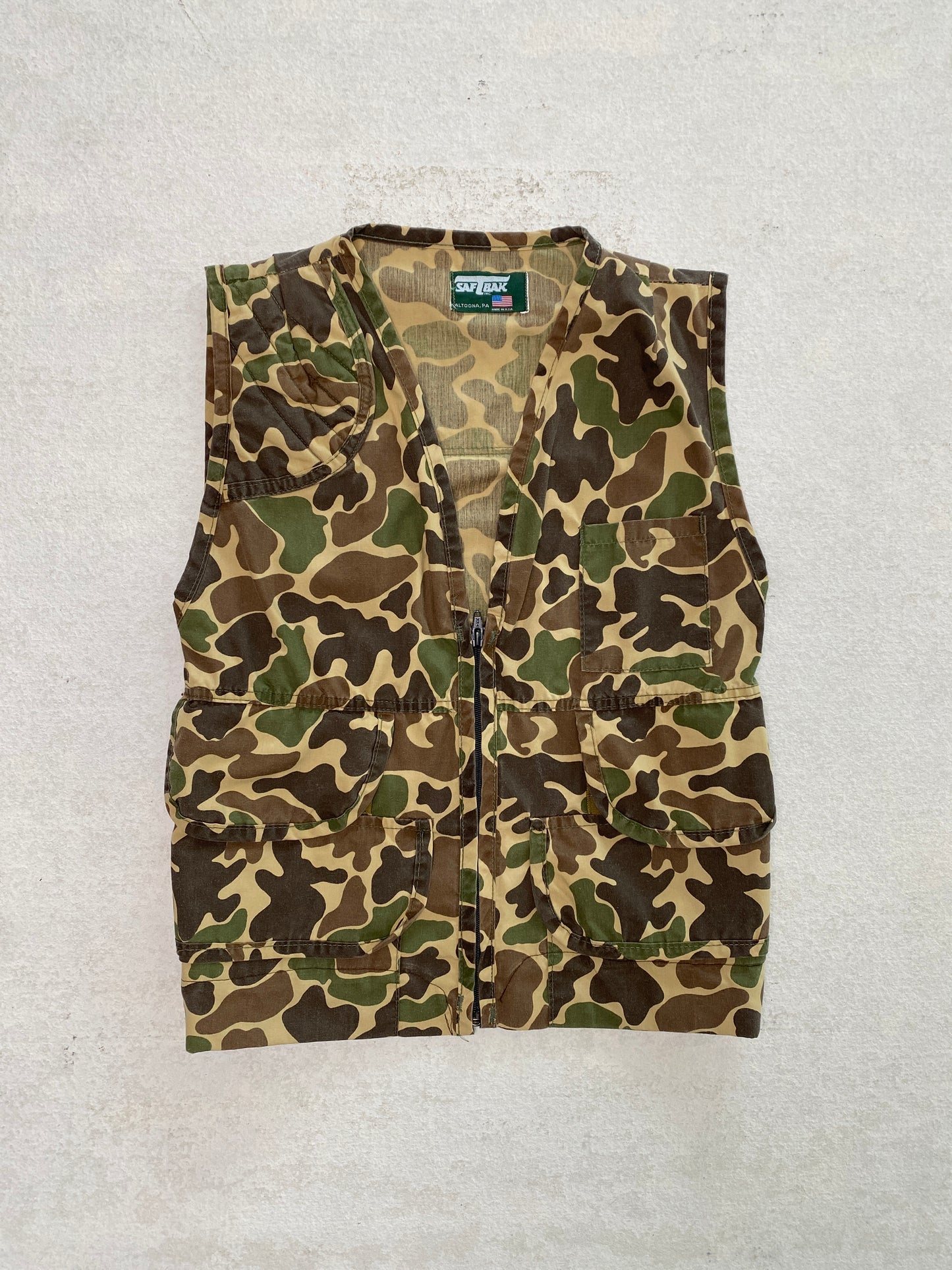 1980s Duck Camo Utility Vest [M]