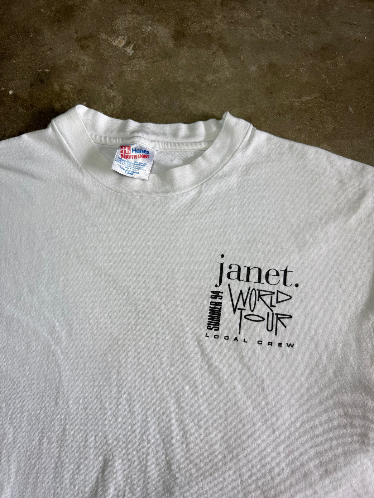1994 Janet Jackson World Tour Local Crew Tee (X-Large)