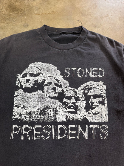 2000s Faded Stoned Presidents Tee (Large)