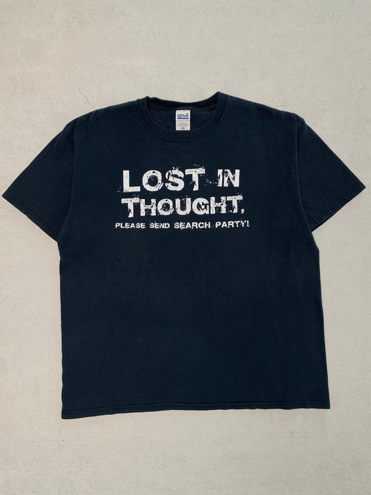 2000s “Lost In Thought” Text Tee [XL]