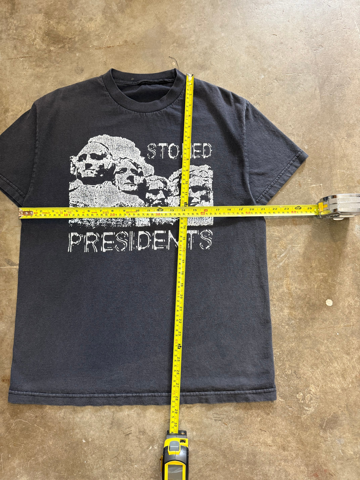 2000s Faded Stoned Presidents Tee (Large)