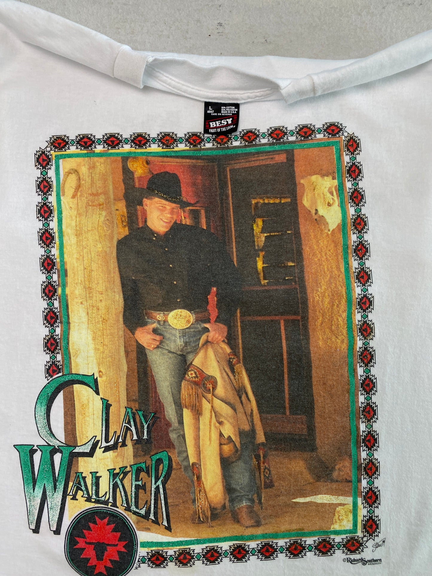 1990s Clay Walker Country Music Tee [L]