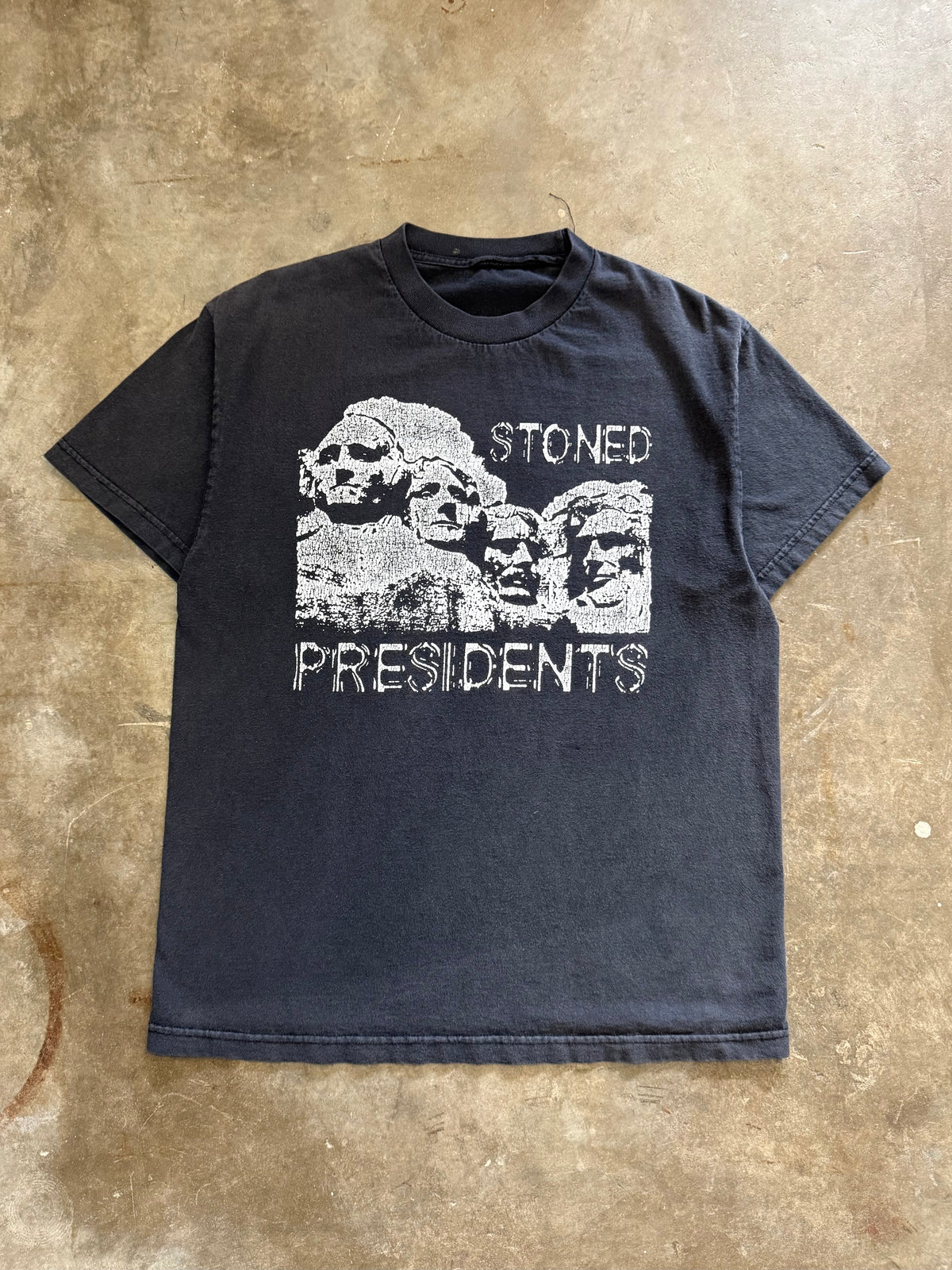 2000s Faded Stoned Presidents Tee (Large)
