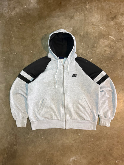 1980s Gray Nike Zip-Up Jacket (X-Large)