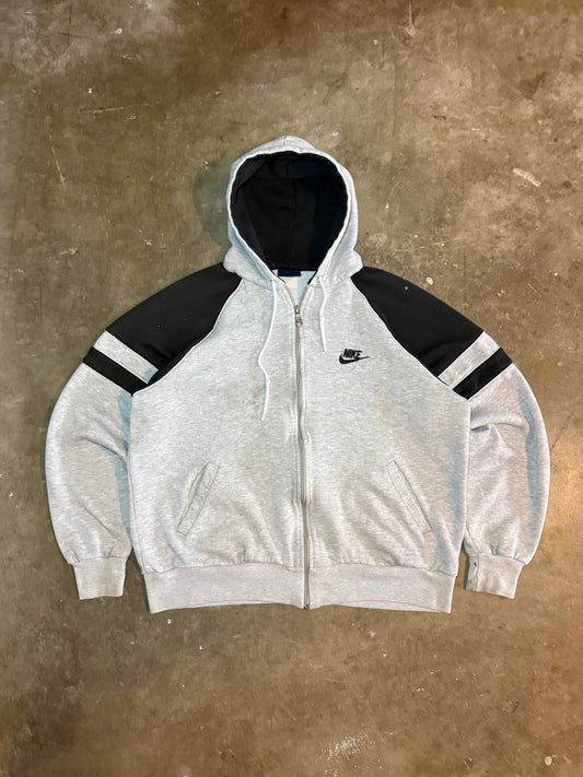 1980s Gray Nike Zip-Up Jacket (X-Large)