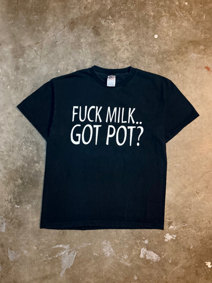1990s Fuck Milk… Got Pot? Tee (Medium)