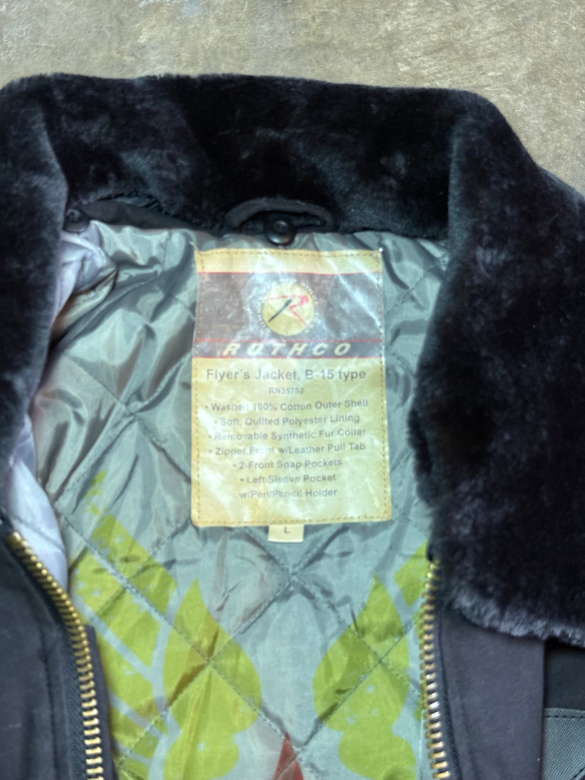 2000s Rothco B-15 Bomber Jacket (Large)