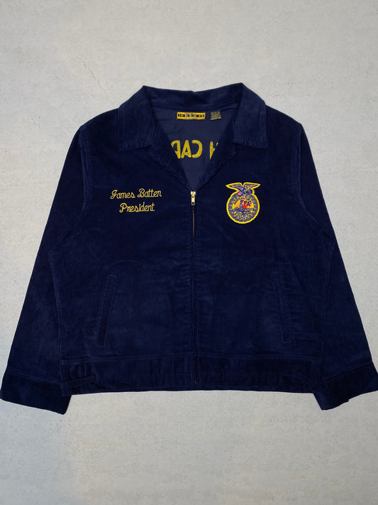 1990s North Carolina Hallsboro FFA Jacket [L]