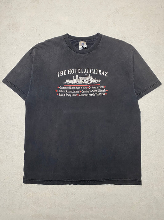 1990s Faded Hotel Alcatraz Humor Tee [XL]