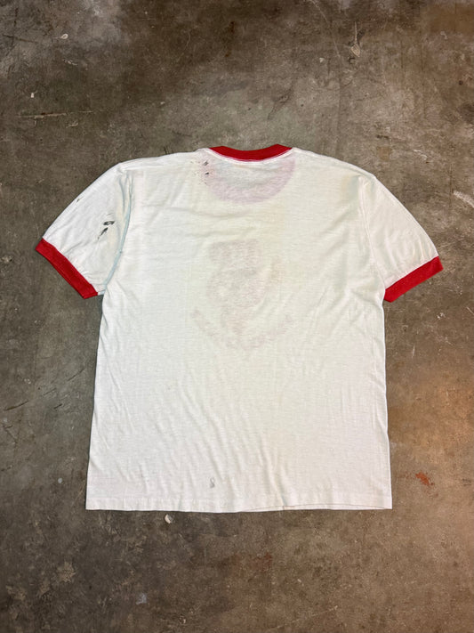 1980s Fuck Em' Bucky Ringer Tee (Medium)