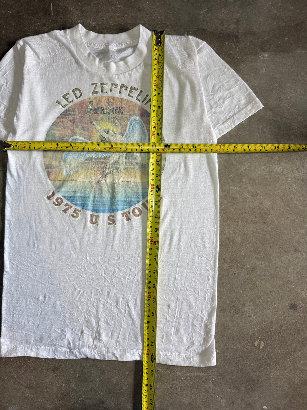 1975 Authentic Led Zeppelin U.S. Tour Tee (Small)