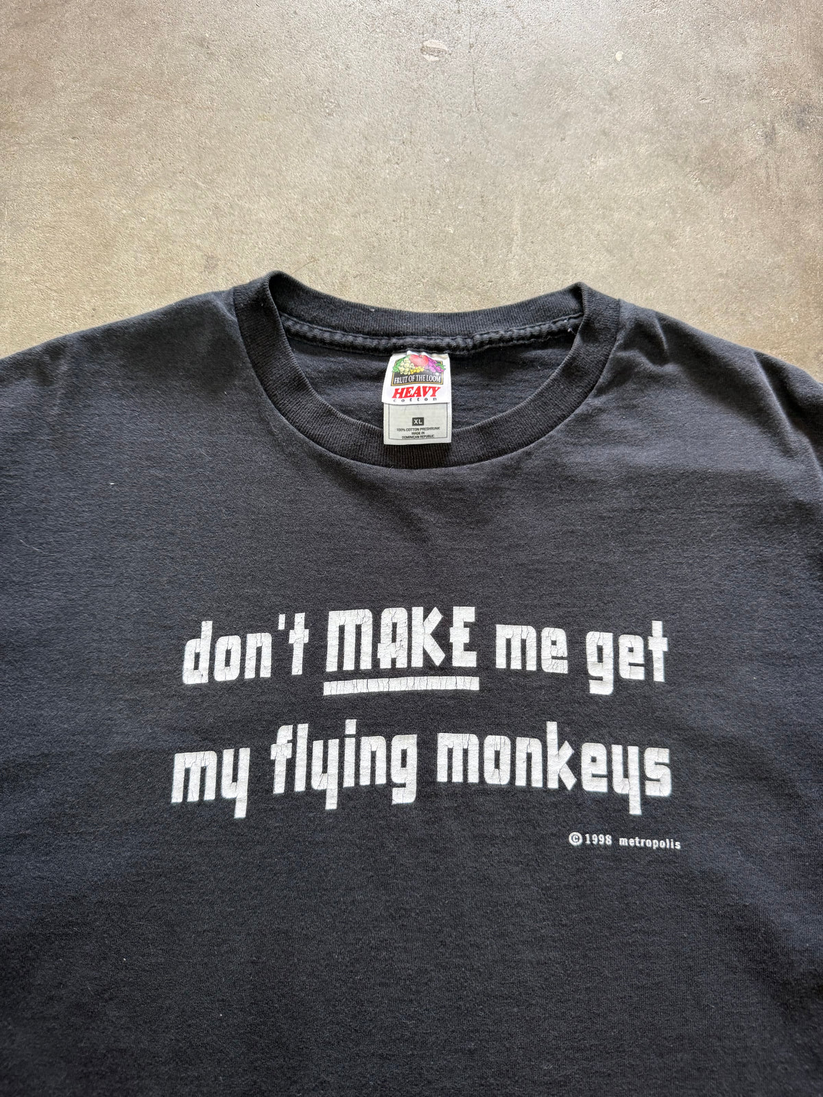 1990s Faded Flying Monkeys Metropolis Tee (X-Large)