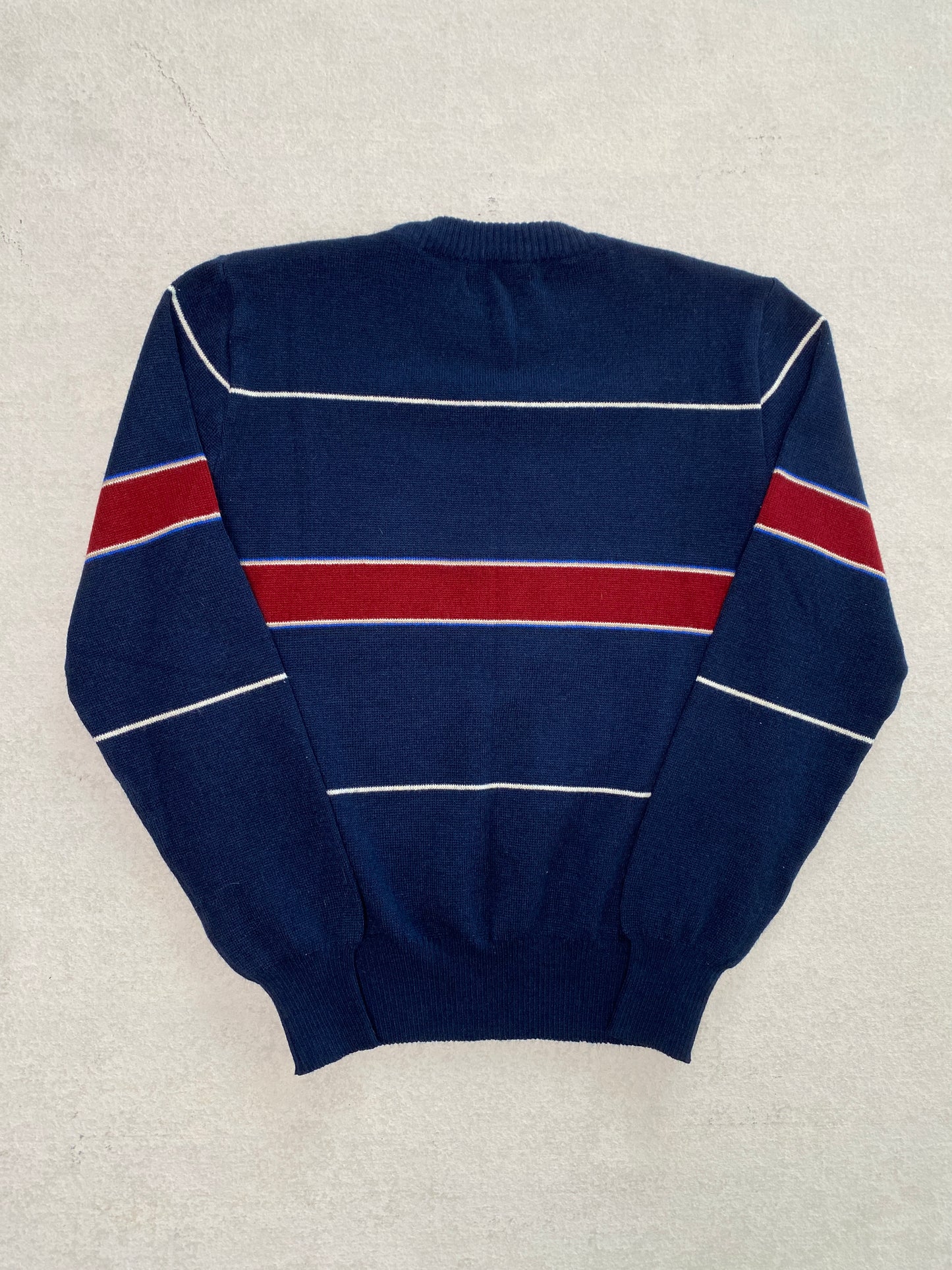 1980s Townsley Acrylic Striped Sweater [S]