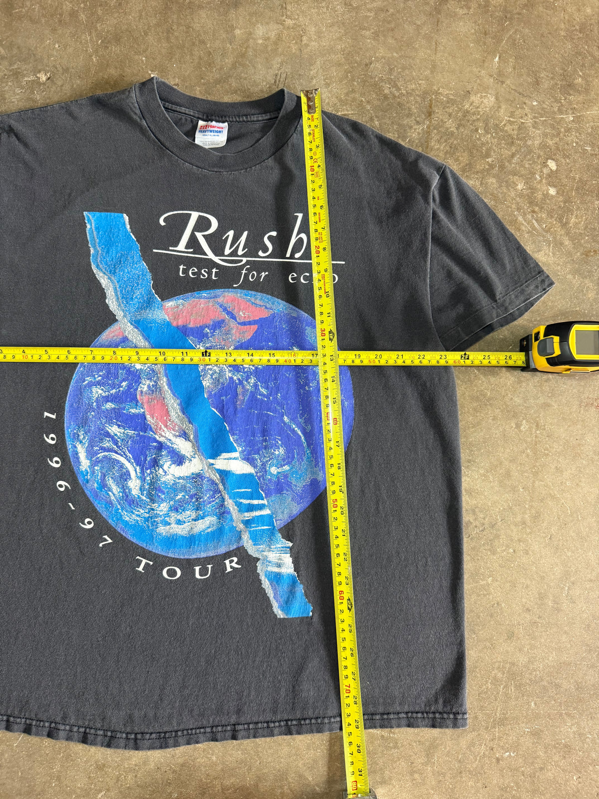 1996 Faded Rush Test For Echo Tour Tee (X-Large)