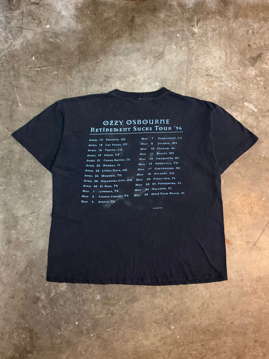 1996 Faded Ozzy Osbourne Retirement Sucks Tee (X-Large)