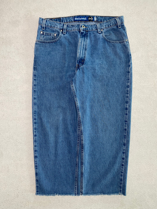 1990s Relaxed Fit Levi Silver Tab Jeans [34x28]