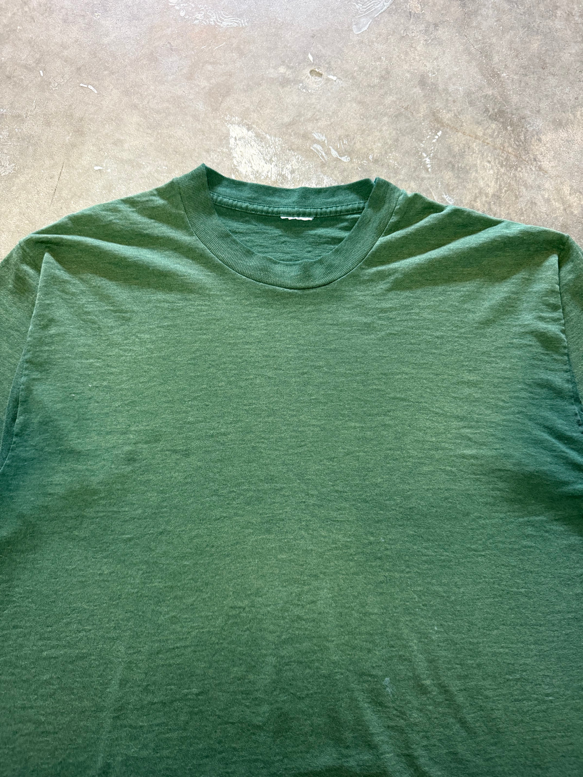 1990s Faded Green Blank Tee (X-Large)