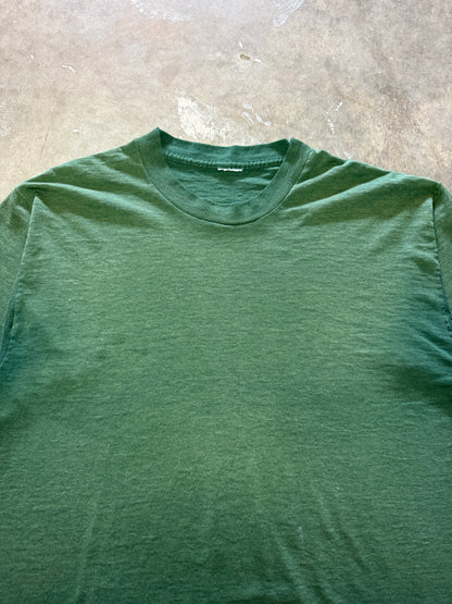 1990s Faded Green Blank Tee (X-Large)