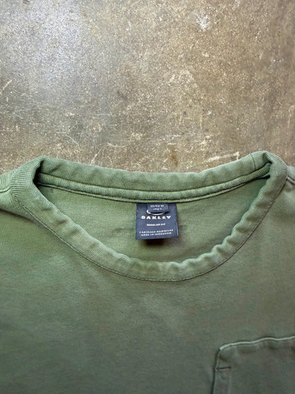 2000s Olive Tactical Oakley Tee (Medium)